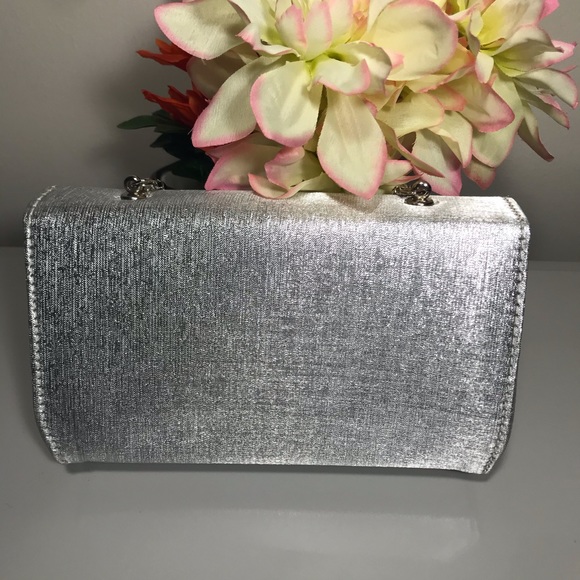 🛍Silver Evening Purse - Picture 2 of 5